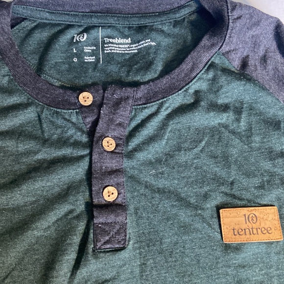 TenTree Classic Raglan Henley Shirt - Picture 5 of 8